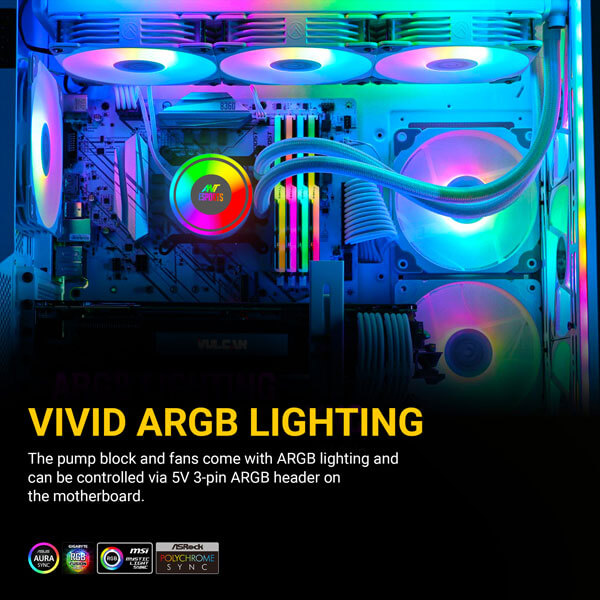 Ant Esports ICE-360 ARGB White CPU Liquid Cooler